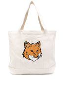 Maison Kitsune'Fox Head棉花手提袋