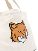 Maison Kitsune'Fox Head棉花手提袋