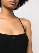 Courreges Pre Logo Ribbed Mini Dres