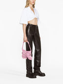 Borsa a tracolla in pelle grande farfalla blumarine