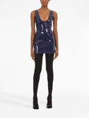 Ferragamo Patent Leather Mini Dress