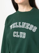 Sporty & Rich Main Wellness Club Cropped Cotton Sweatshirt