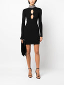 Giuseppe Di Morabito Crystal Embellished Wool Mini Dress