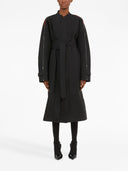 Ferragamo Zip Detail Cotton Belted Trench Coat