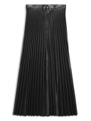Balenciaga Leather Pleated Skirt