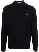 Fred Perry Logo Wool Blend Polo Shirt