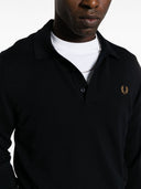 Fred Perry Logo Wool Blend Polo Shirt