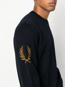 Fred Perry Logo Wool Blend Jumper