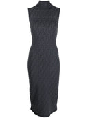 Fendi Ff Sleveless Midi Dress