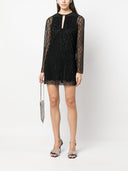 Gucci Cruise Crystal Gg Tulle Short Dress
