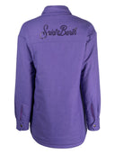 Mc2 Saint Barth Logo Strass Wool Overshirt