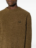 Fred Perry Logo Chenille CrewNeck Jumper