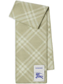 Burberry Check Motif Wool Scarf