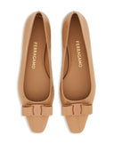 Ferragamo Vara Leather Ballet Flats