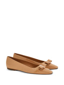 Ferragamo Vara Leather Ballet Flats