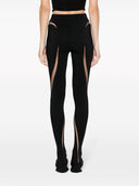 Mugler Sheer Panels Leggings