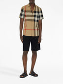 Burberry检查图案棉衬衫