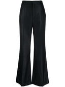 Chloè Wool And Silk Blend Flared Leg Trousers