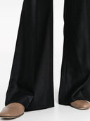 Chloè Wool And Silk Blend Flared Leg Trousers