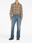 Burberry Check Motif Cotton Shirt