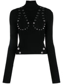 Off White Fashion High Neck Viscose Sweater