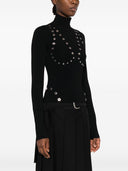 Off White Fashion High Neck Viscose Sweater
