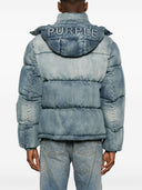 Purple Brand Denim Puffer Jacket