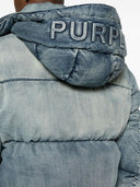 Purple Brand Denim Puffer Jacket
