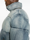 Purple Brand Denim Puffer Jacket