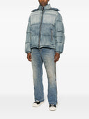 Purple Brand Denim Puffer Jacket