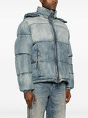 Purple Brand Denim Puffer Jacket