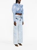 Masha Popova drapierte Jeansjacke