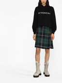 Givenchy logo algodón sudadera con capucha recortada