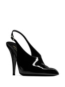 Saint Laurent Nico Patent Leather Slingback Pumps