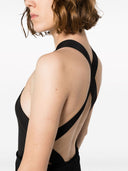 Saint Laurent Viscose Halter Neck Bodysuit