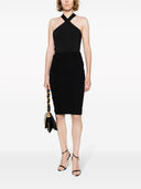 Saint Laurent Viscose Halter Neck Bodysuit