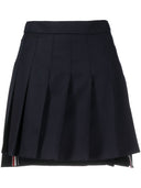 Thom Browne Rwb Pleatet Wool Skirt