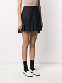 Thom Browne Rwb Pleatet Wool Skirt