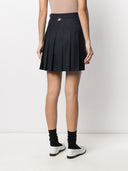 Thom Browne Rwb Pleatet Wool Skirt