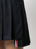 Thom Browne Rwb Pleatet Wool Skirt