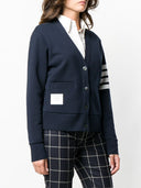 Thom Browne 4 Bar Cotton Cardigan