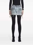 Balenciaga Cagole Denim Mini Skirt