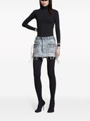 Balenciaga Cagole Denim Mini Skirt