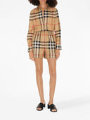 Burberry Check Motif Cotton Shirt
