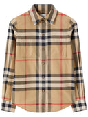 Burberry Check Motif Cotton Shirt