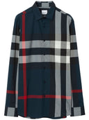 Burberry Check Motif Cotton Shirt