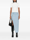 Balmain Gold Embossed Buttons Knitted Top