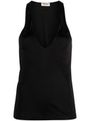 Saint Laurent Deep Neckline Jersey Top
