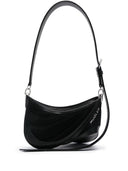 Mugler Spiral Curve 01 Denim Shoulder Bag