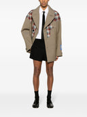 Maison Margiela Pendleton Detalj Wool Blend Caban Coat